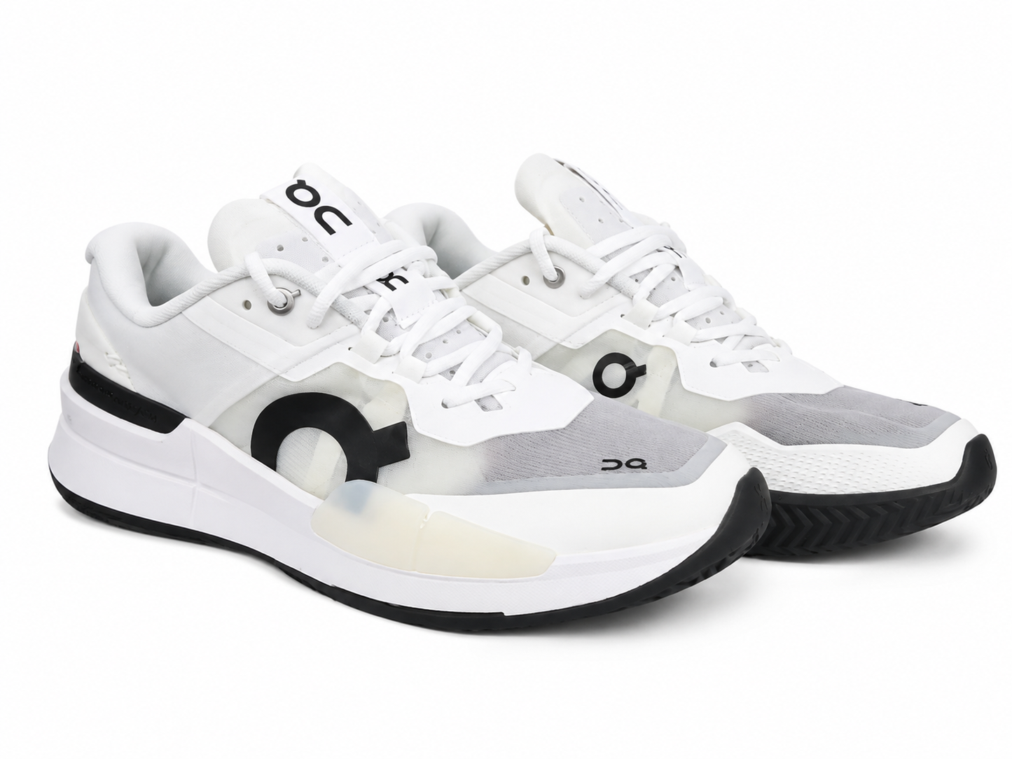 Zapatillas deportivas de tenis blancas y grises para hombre, talla 10.