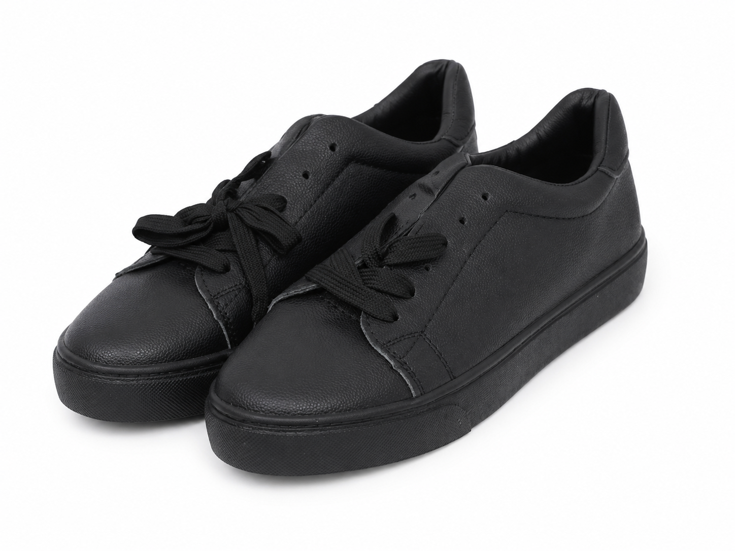 Zapatos Casuales Negros de Plataforma Talla 38.
