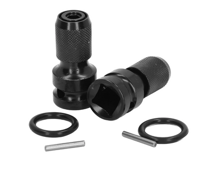 Juegos convertidor de adaptador de enchufe 1/2 pulgada cuadrada a 1/4 pulgadas hexagonal, liberación rápida para llave de taladro