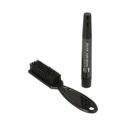 lápiz rellenador de barba Eelhoe Dark Brown con cepillo incluido.