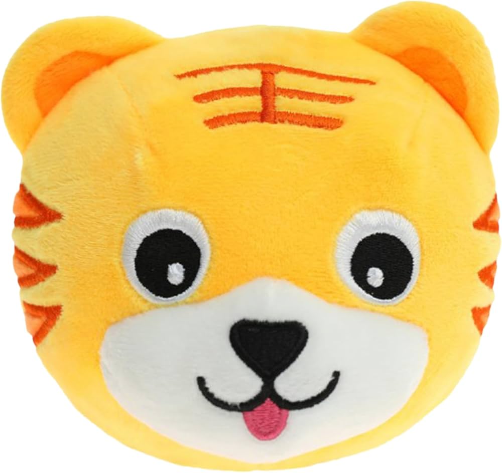 Juguete interactivo de peluche electrónico con forma de tigre que rebota y canta.