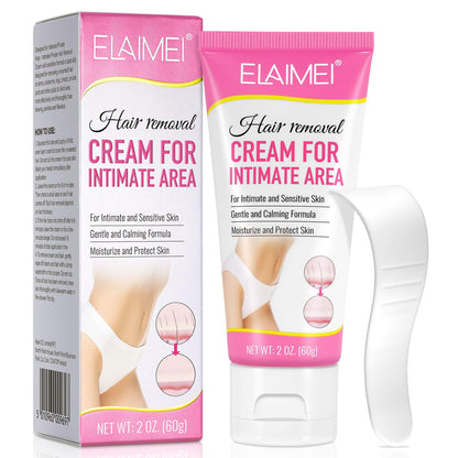 Crema depilatoria diseñada para zonas íntimas.