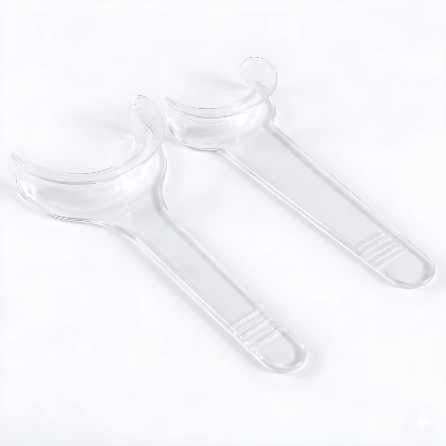 Pack de 8 retractor de mejillas y labios dental transparente en forma de T.