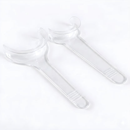 Pack de 8 retractor de mejillas y labios dental transparente en forma de T.