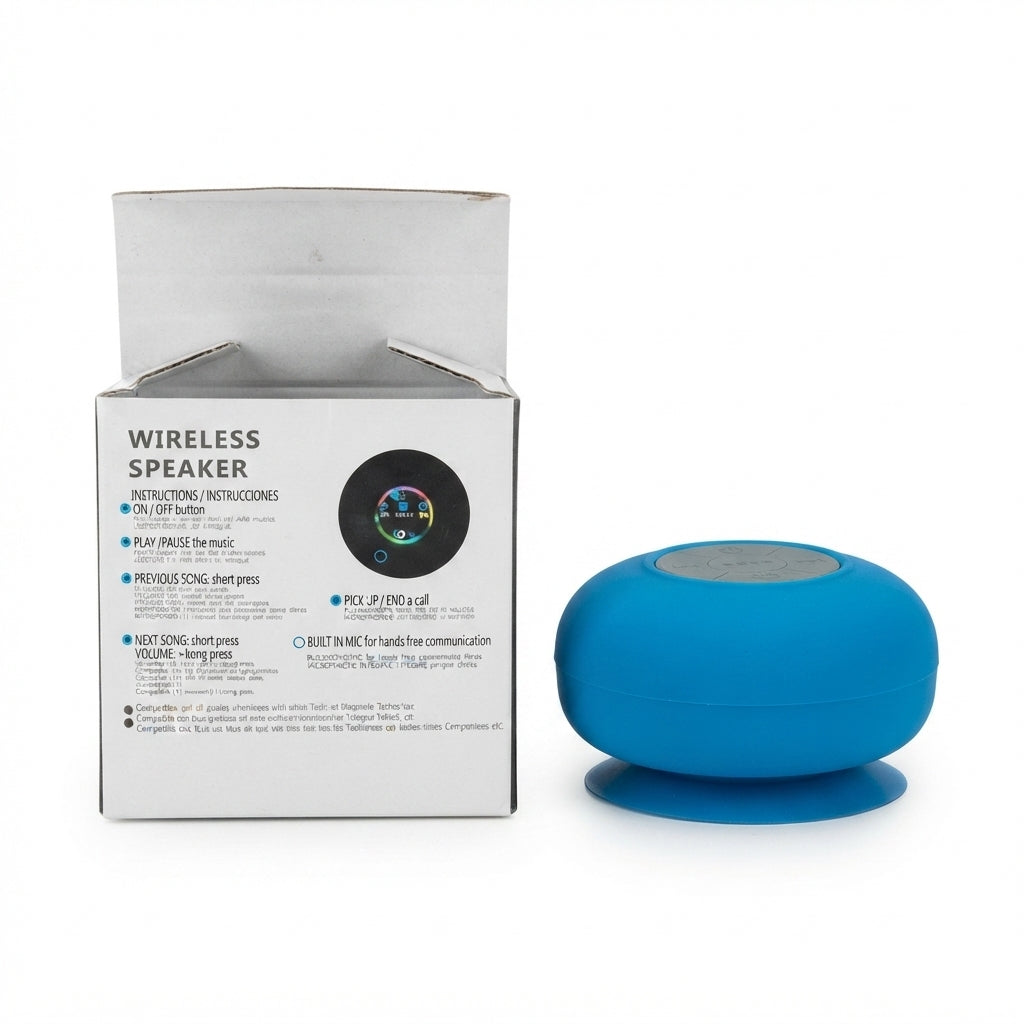 Altavoz inalámbrico Bluetooth resistente al agua para ducha modelo genérico BTS-06.