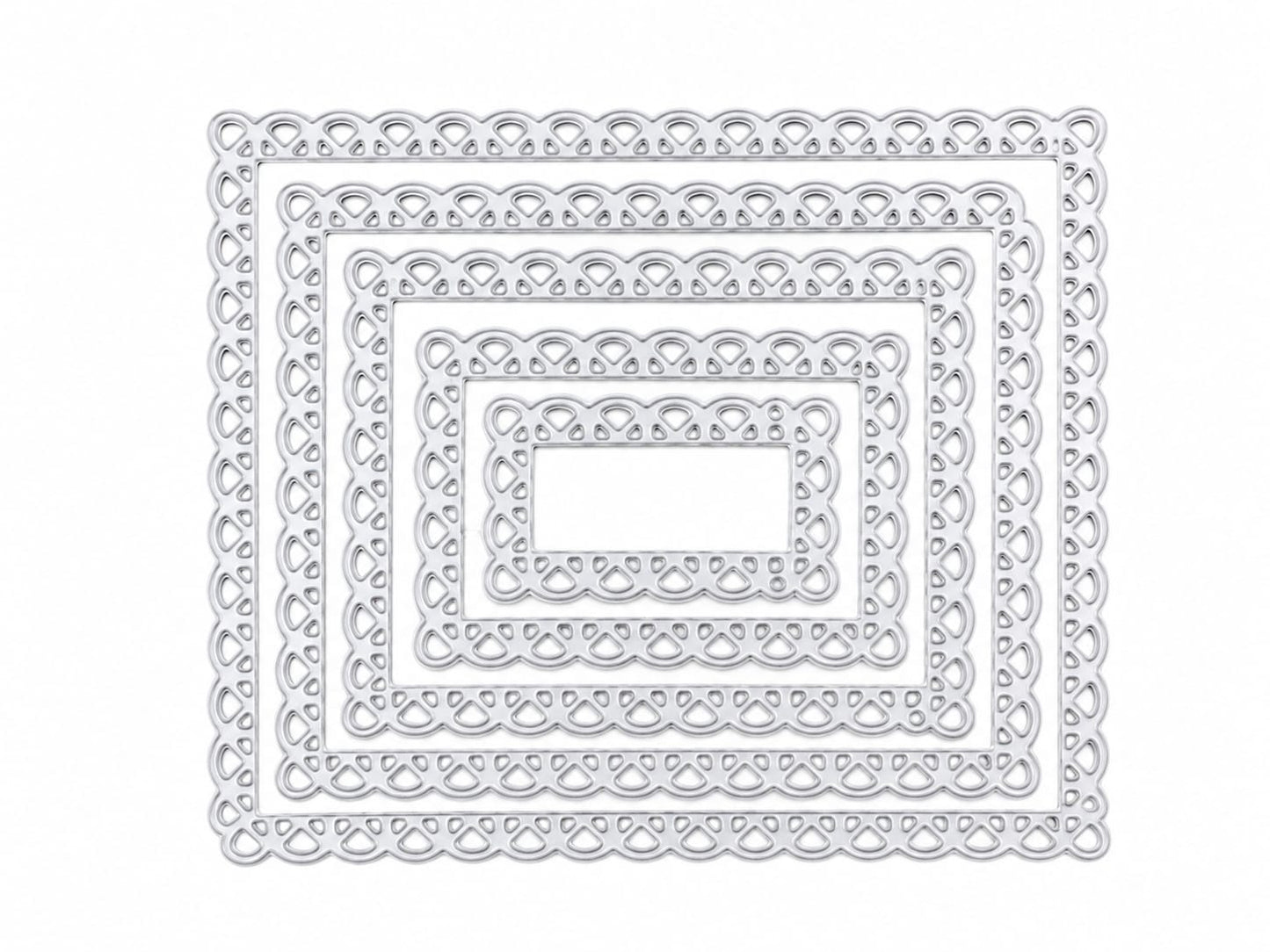 Set de Troqueles Decorativos Rectangulares para Manualidades y Scrapbooking.