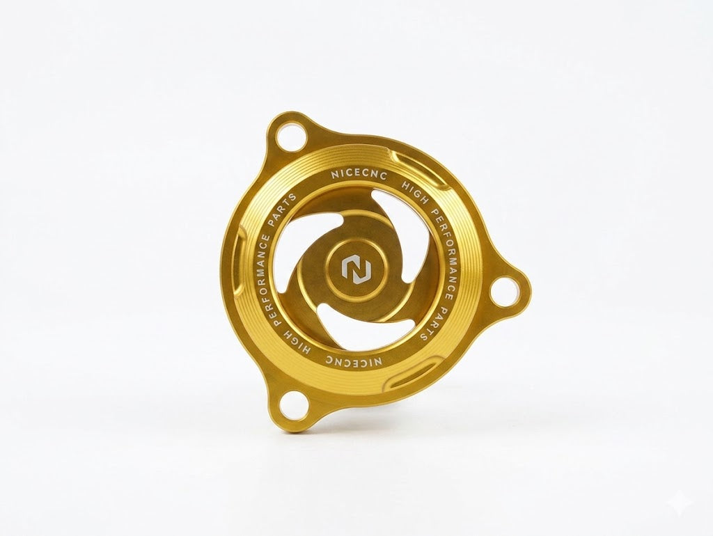 Tapa de filtro de aceite de motor,  diseñada para modelos Suzuki DRZ400 (2000-2024).