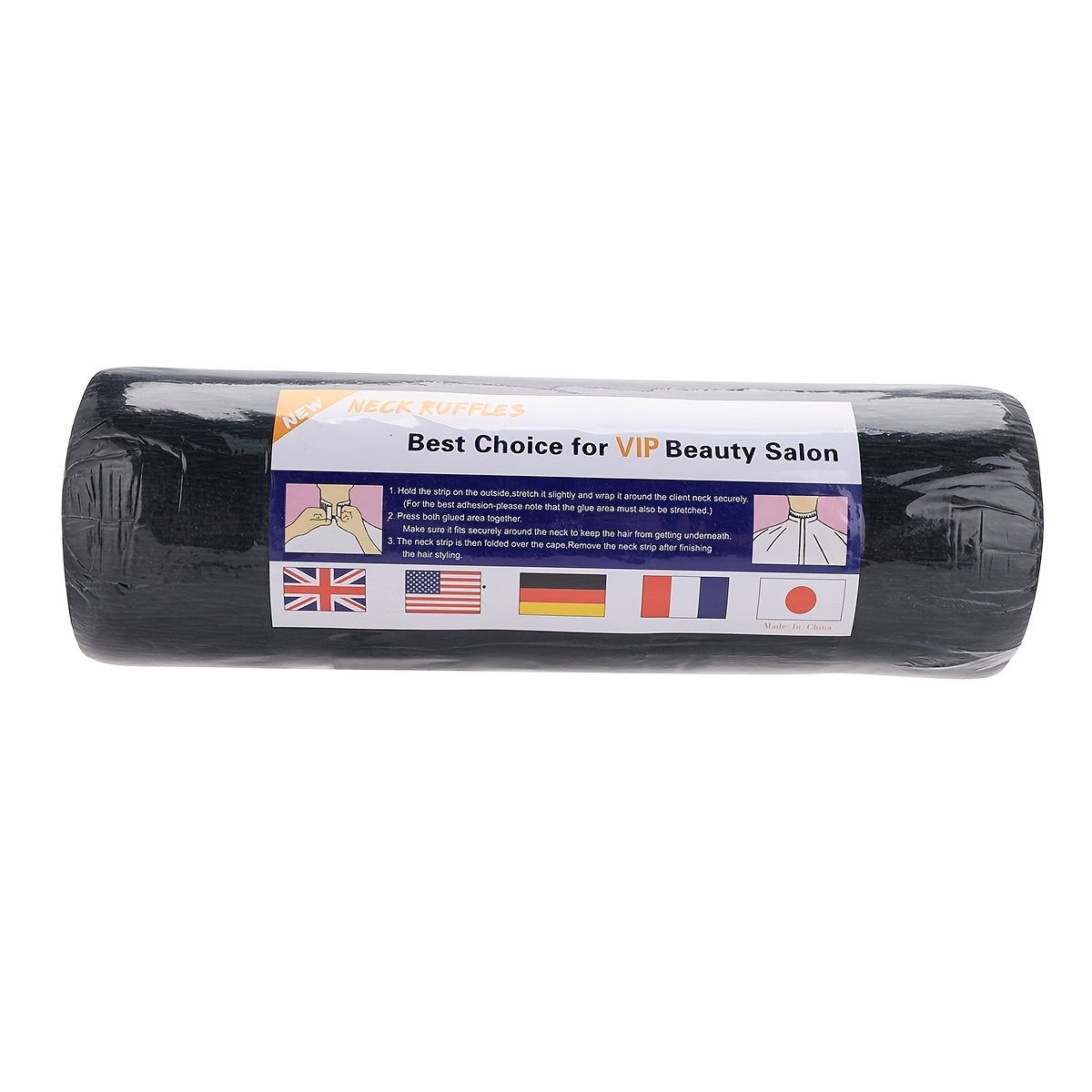 Pack de rollos de papel para cuello es un accesorio desechable diseñado para peluquerías y barberías.
