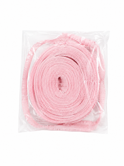 Tiras Decorativas Rosadas con Diseño Fruncido para Manualidades y Decoración.