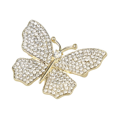broche para traje dorado, mariposa.