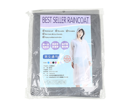 Impermeable tipo poncho unisex