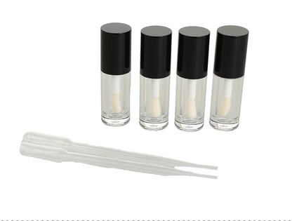 Conjunto de envases recargables para brillo labial 14 unidades