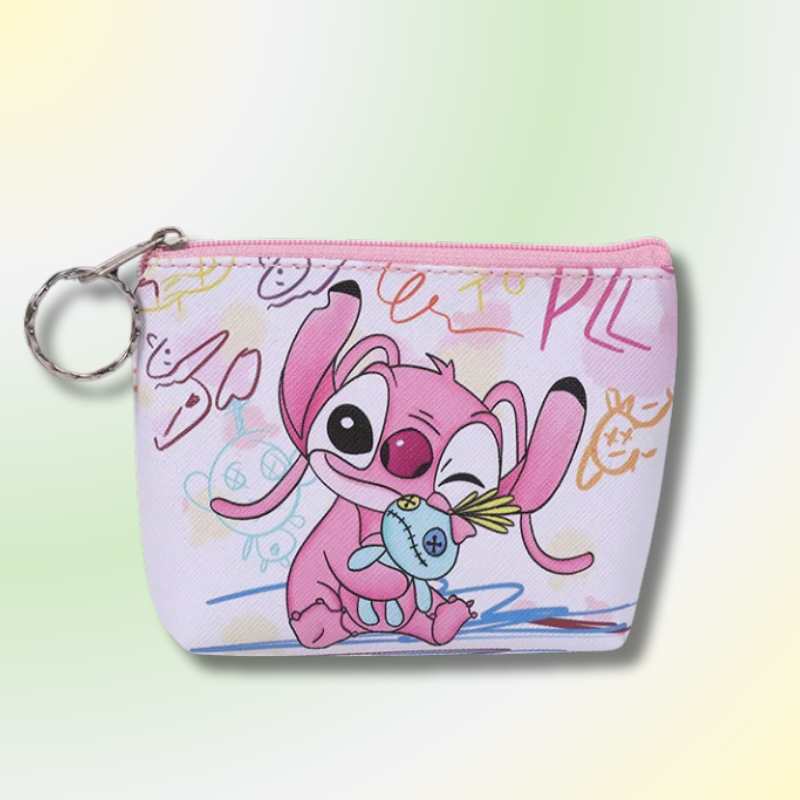 Monedero Infantil con Diseño de Personaje Animado y Llavero.