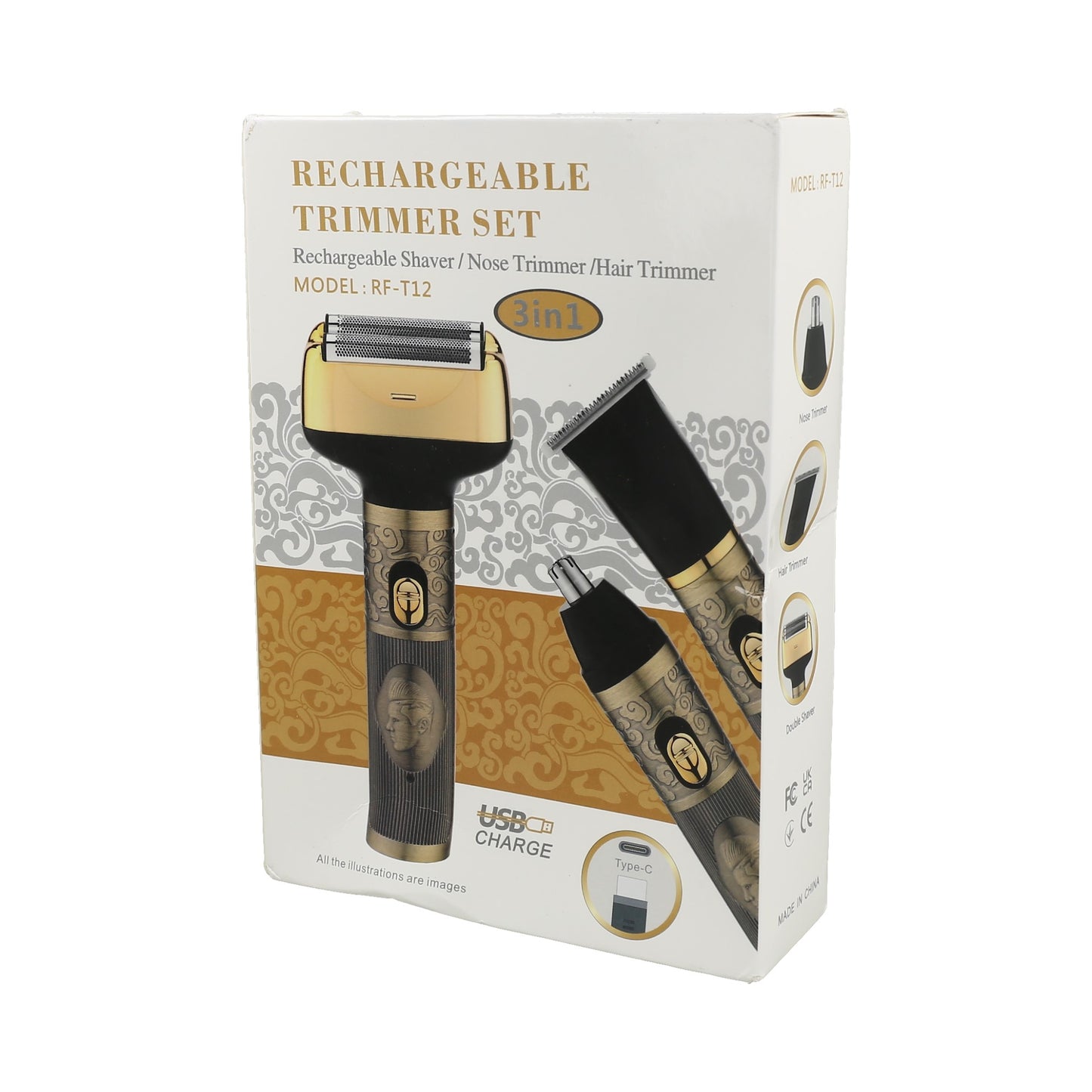 Trimmer rechargeable set rasuradora