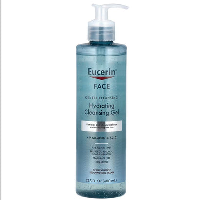 Gel en una botella de 13.5 fl oz, está formulado con ácido hialurónico para ayudar a mantener el equilibrio de humedad de la piel.