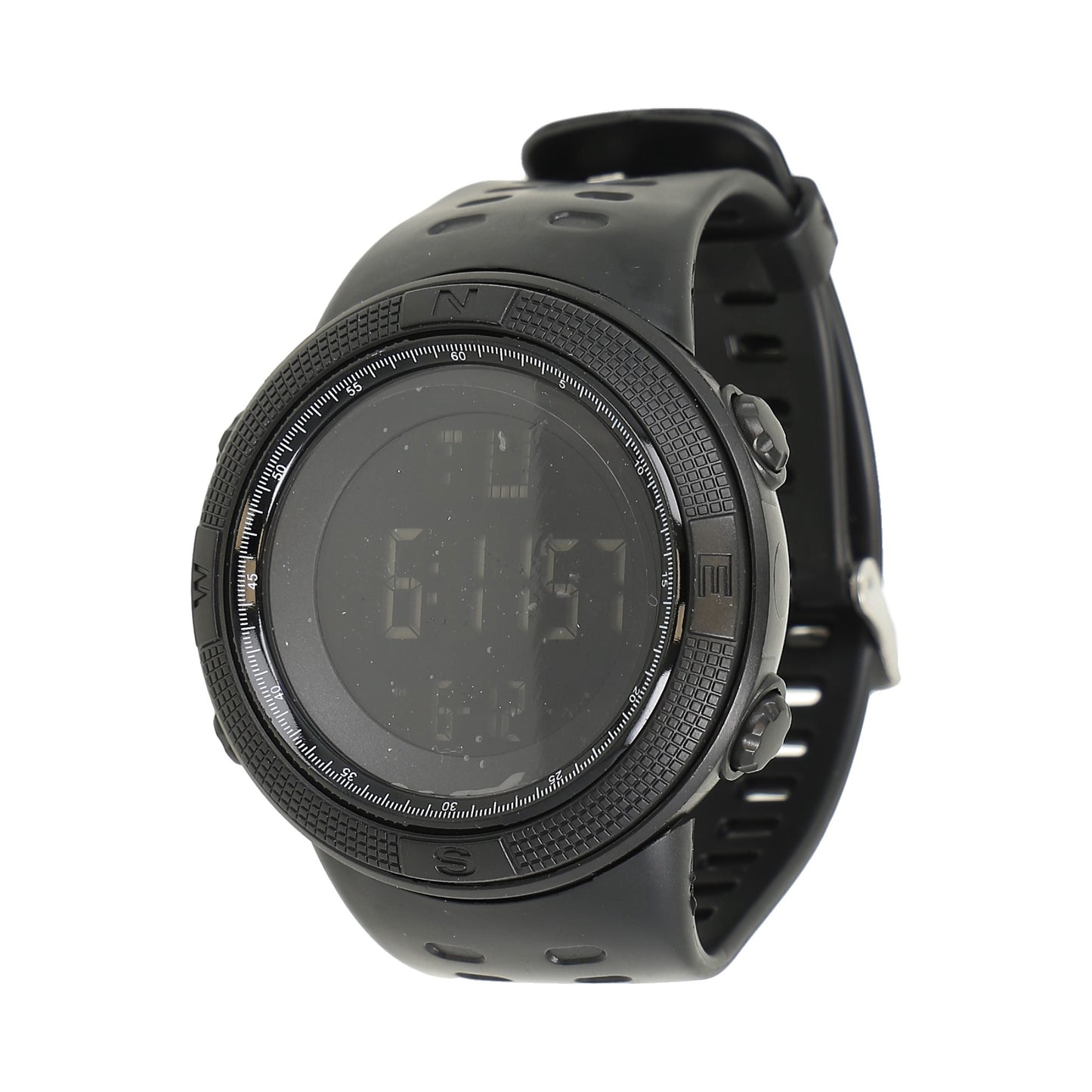 Reloj digital, negro.