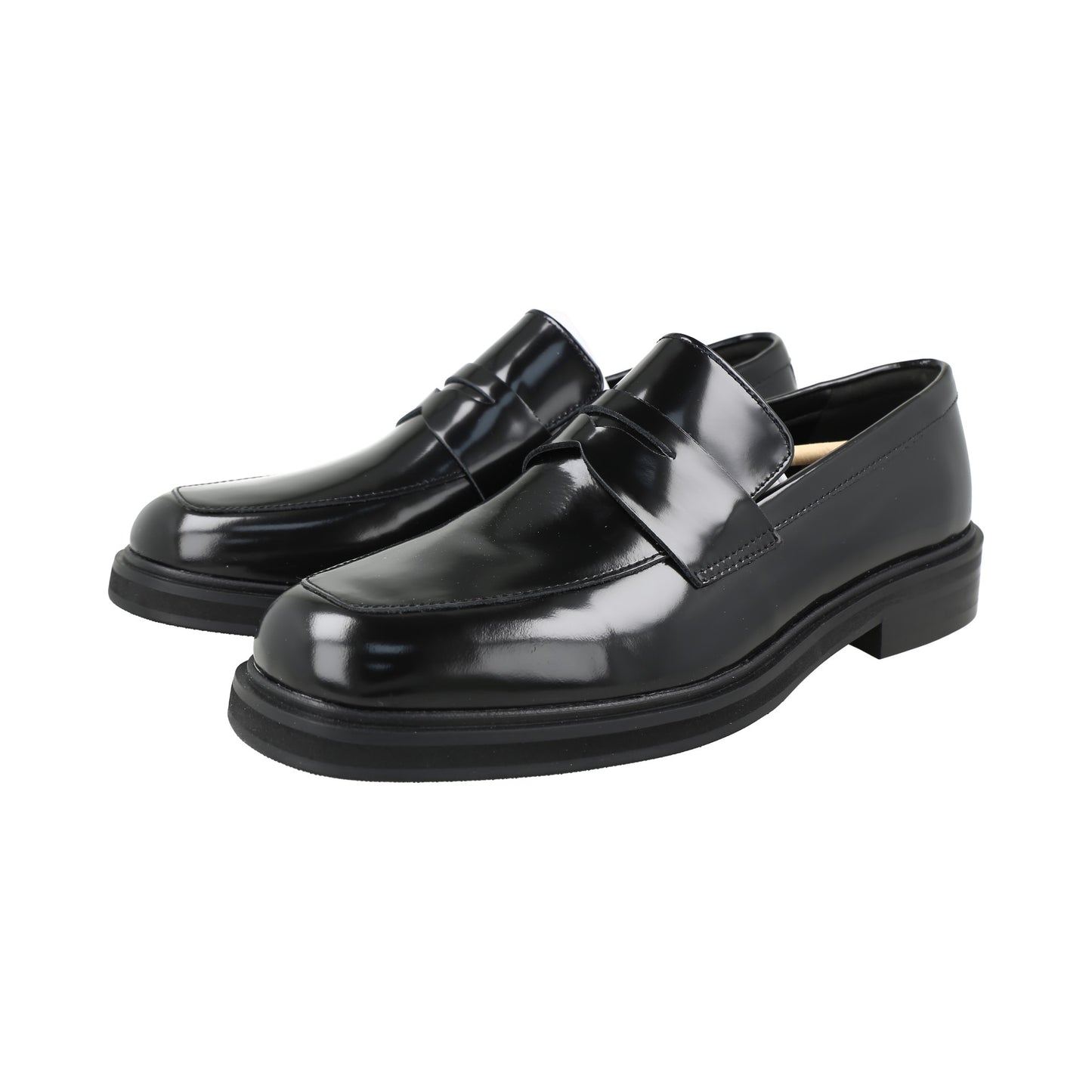 Zapatos mocasines elegantes negros, size 9