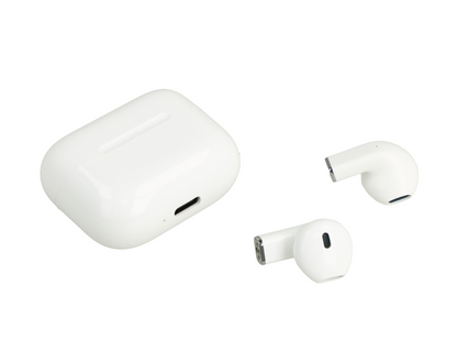 Audifonos ligeros bluetooth, blancos.