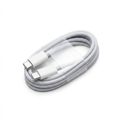 cable de carga USB-C a Lightning blanco.