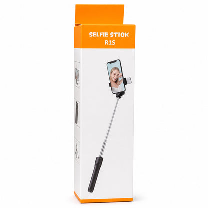 Palo de selfi y trípode para teléfonos celulares.