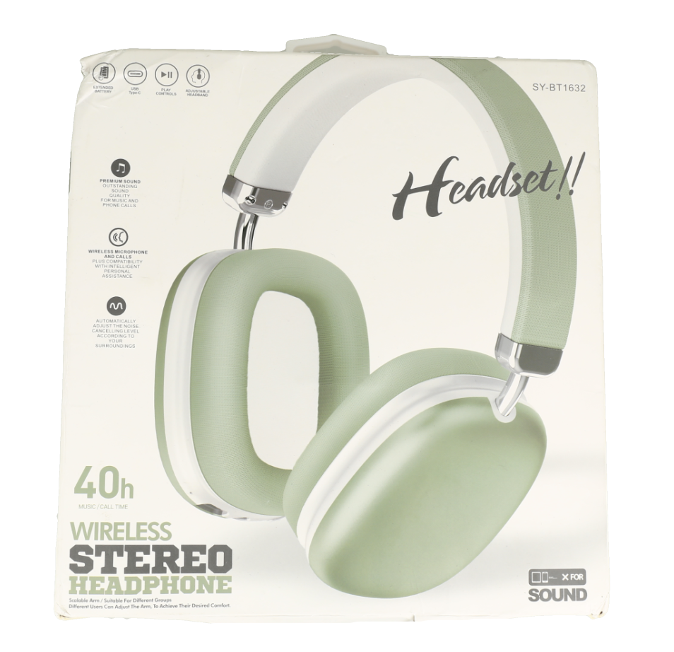 Audifonos SY-BT1632 Stereo green.
