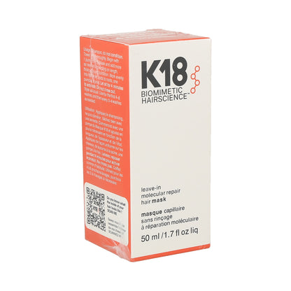 mascarilla capilar de reparación molecular sin enjuague K18