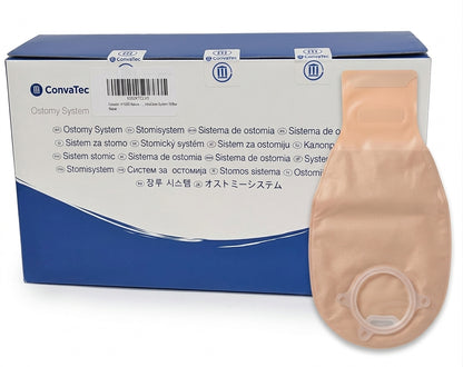 Bolsa de ostomía drenable pack de 10 unidades.
