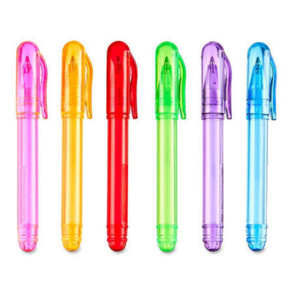 Set de 6 Bolígrafos de Colores con Tapa.