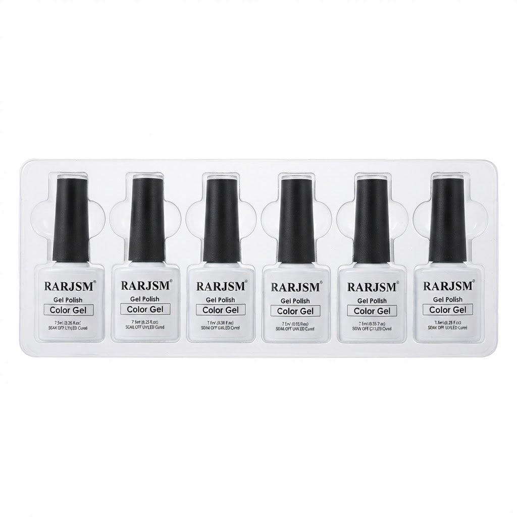Set de 6 esmaltes de uñas en gel, modelo Color Gel.