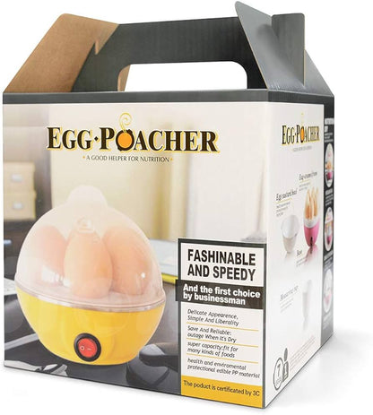 Cocedor Eléctrico de Huevos con Tapa Transparente y Capacidad para 3 Huevos.