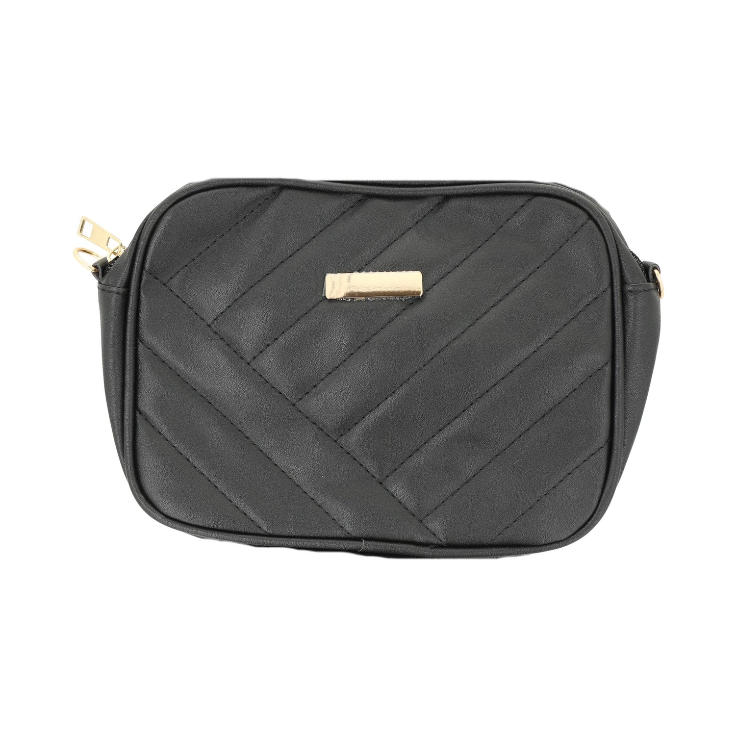 Bolso de mano o "crossbody", negro.