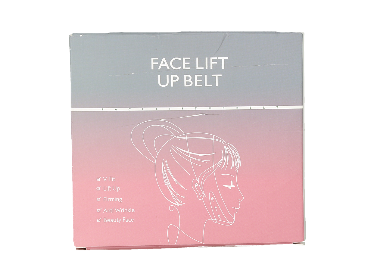 Faja moldeadora facial para levantar el rostro y reducir la papada, negro.
