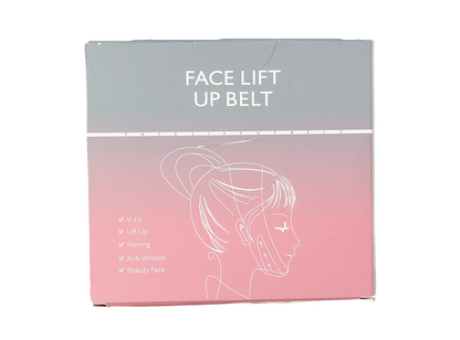 Faja moldeadora facial para levantar el rostro y reducir la papada, negro.
