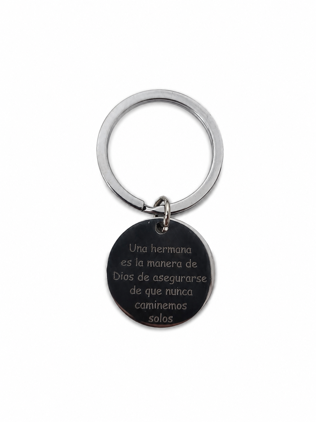 Llavero Motivacional para Hermana en Acero Inoxidable.
