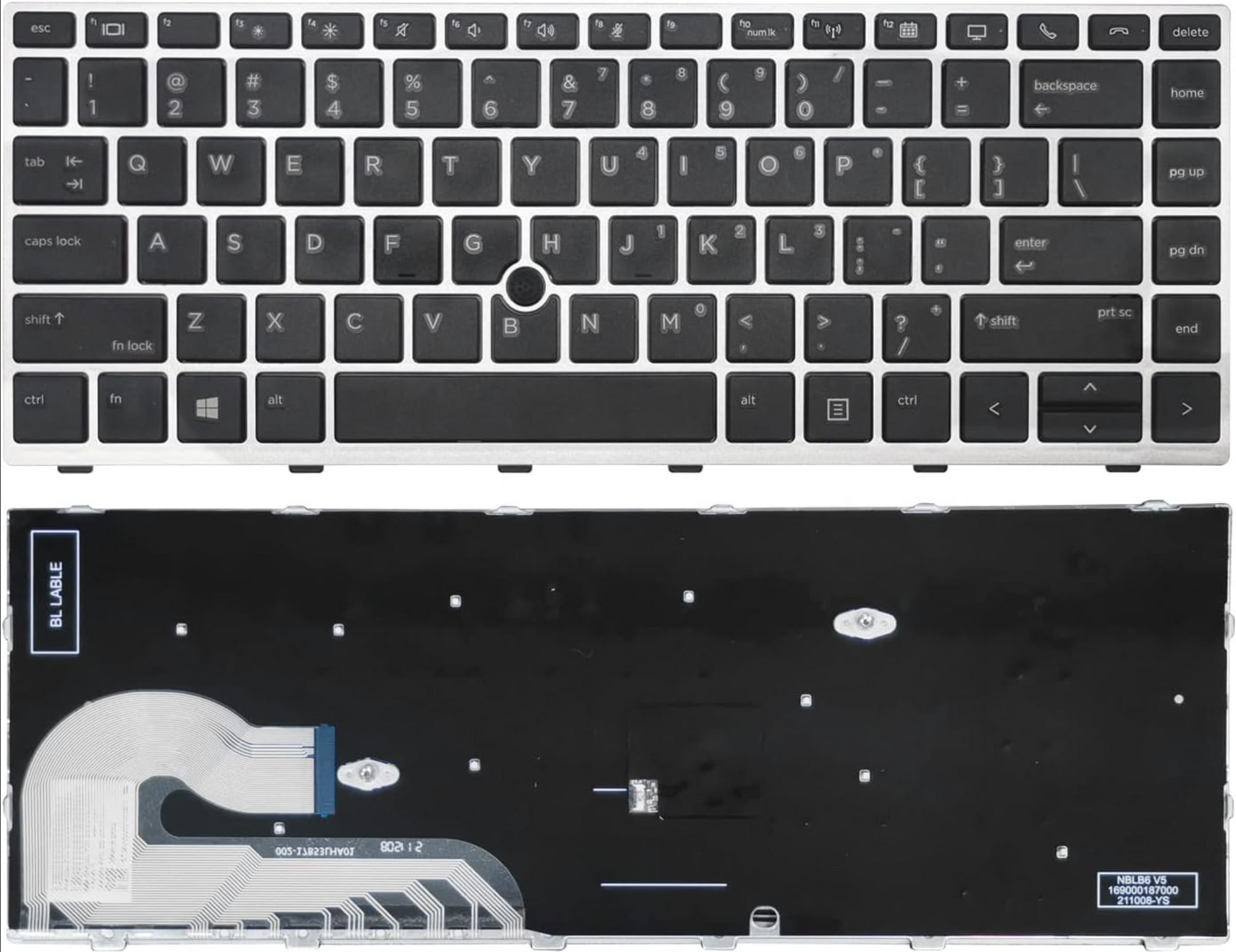 Teclado de repuesto para portátil HP EliteBook 840 G5 840 G6 745 G5 745 G6