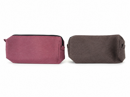 Estuche Organizador Multiusos de Tela con Cierre para Cosméticos y Accesorios.