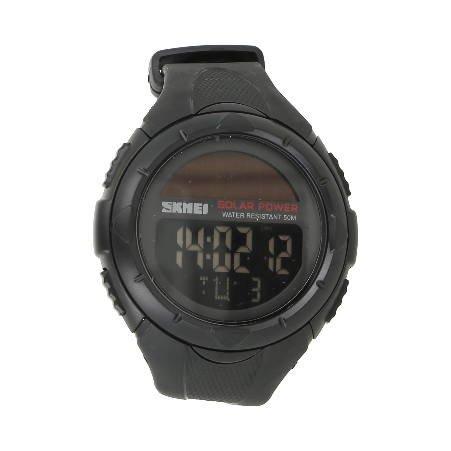 Reloj Deportivo Digital de energía Solar, Color Negro, Negro, Casual
