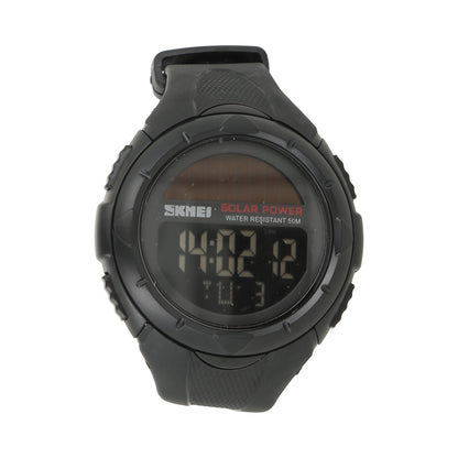 Reloj Deportivo Digital de energía Solar, Color Negro, Negro, Casual