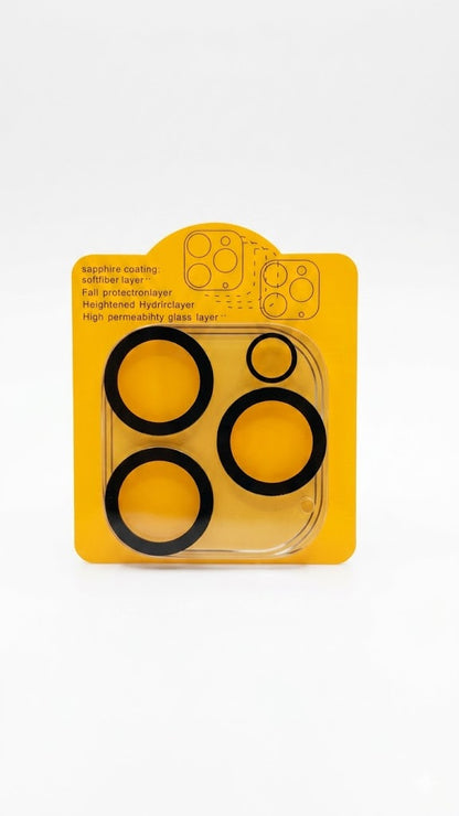Pack de 3 protector de lente de cámara de vidrio templado para iPhone.