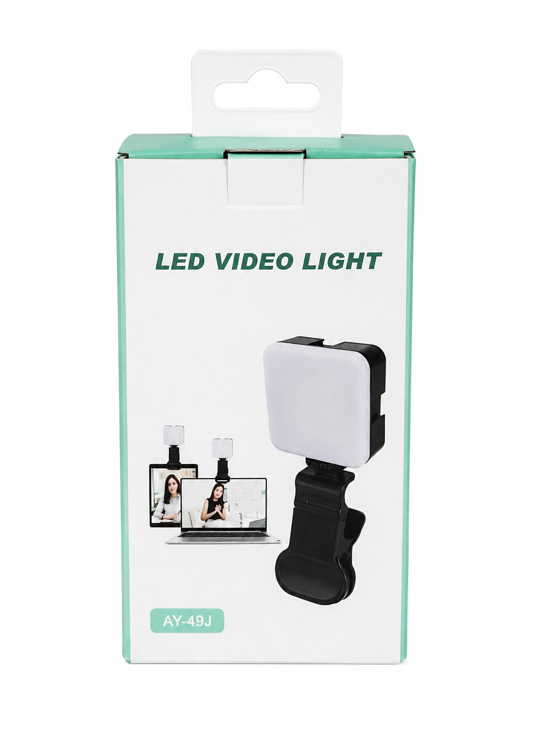 Luz LED para vídeo con clip de montaje modelo AY-49J.