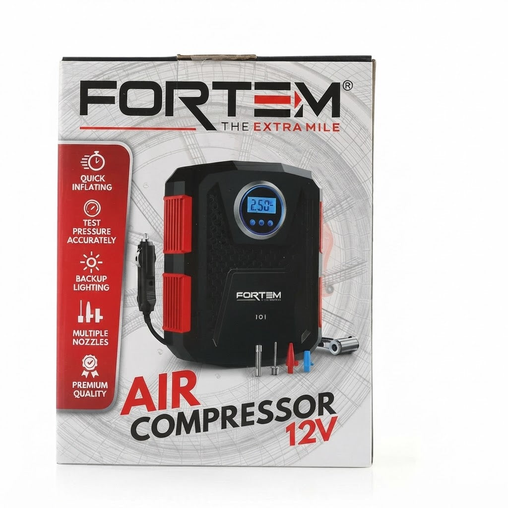 Compresor de aire portátil de 12V.