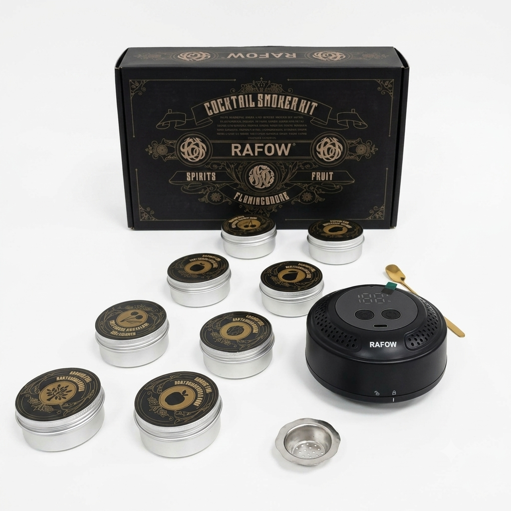 Kit de ahumador de cócteles eléctrico, diseñado para infundir sabores ahumados en bebidas como whisky o bourbon