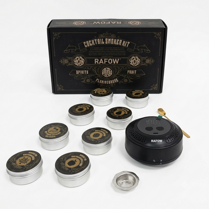 Kit de ahumador de cócteles eléctrico, diseñado para infundir sabores ahumados en bebidas como whisky o bourbon