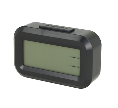 Mini reloj despertador digital portátil de mesa con pantalla LCD.