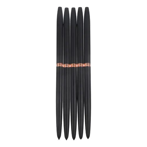 Juego de 5 pinceles liner, para decoración de uñas, diseñados para crear líneas finas y diseños detallados.