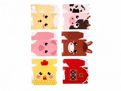 Cajas Sorpresa de Animales de Granja para Dulces y Regalos Infantiles.