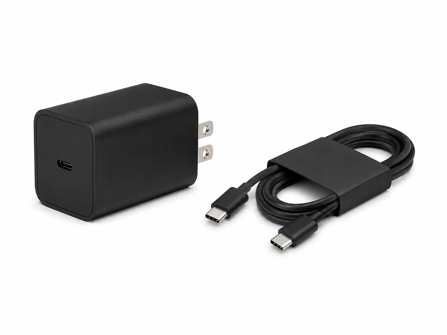 Cargador de Pared de Carga Súper Rápida con Cable USB Tipo C a USB Tipo C.