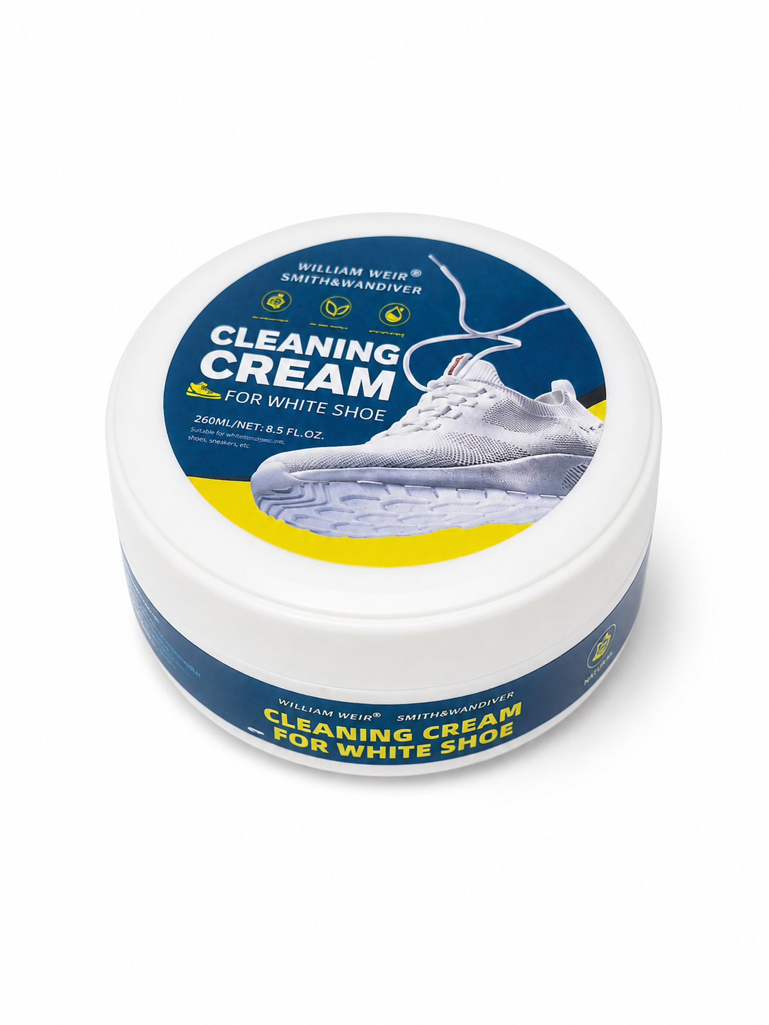 Crema Limpiadora para Zapatos Blancos – Shoe Cleaning Cream para Sneakers y Calzado Casual.