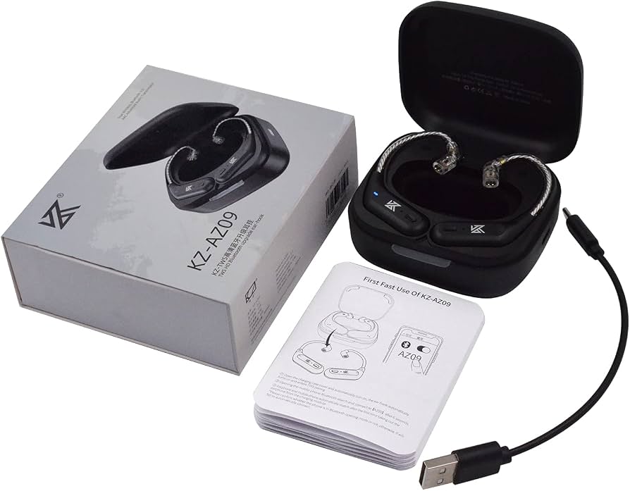 Módulo de actualización Bluetooth KZ AZ09 que convierte auriculares cableados con conectores de 2 pines en inalámbricos.