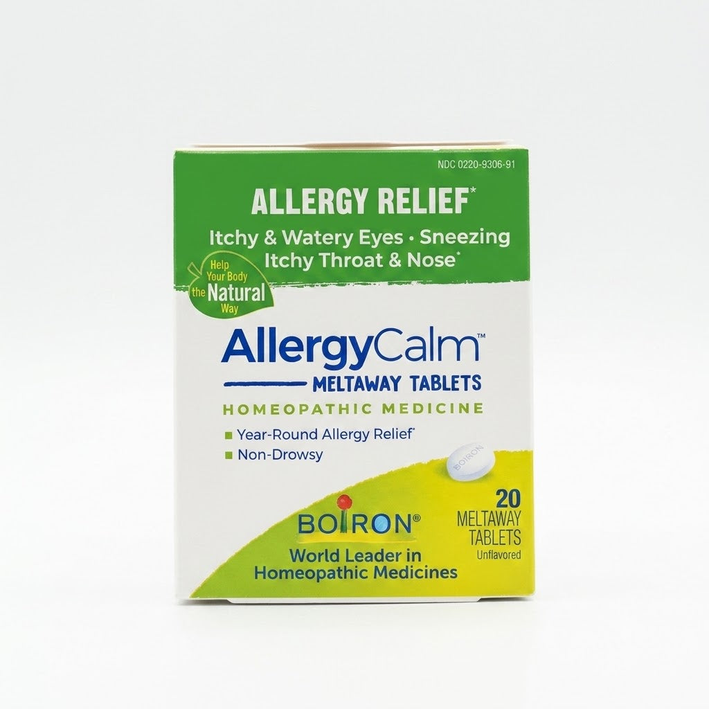 Medicamento homeopático diseñado para aliviar síntomas de alergias como ojos llorosos, estornudos y picazón en garganta y nariz.